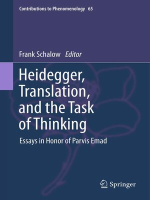 cover image of Heidegger, Translation, and the Task of Thinking